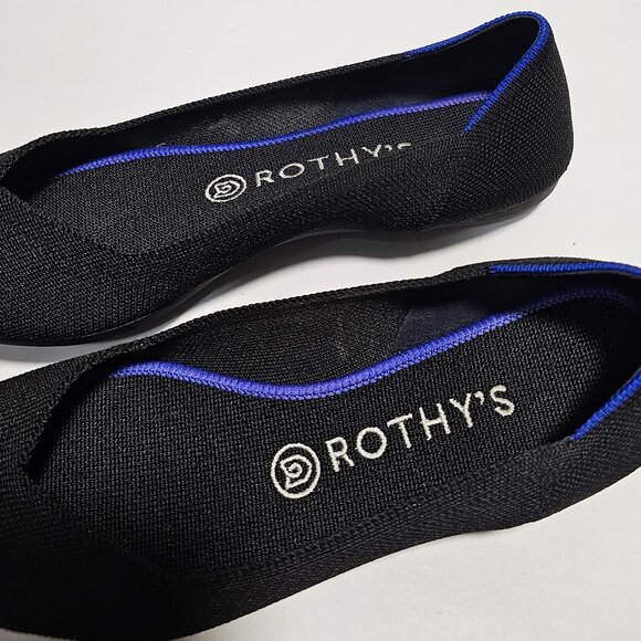 Rothy's Black and Blue Flats - Picture 8 of 10